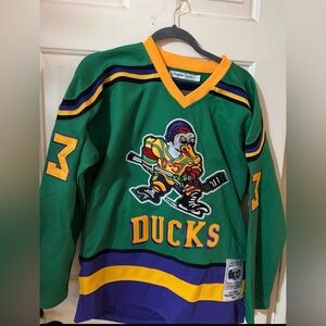 Mighty Ducks Green and Gold Hockey Jersey